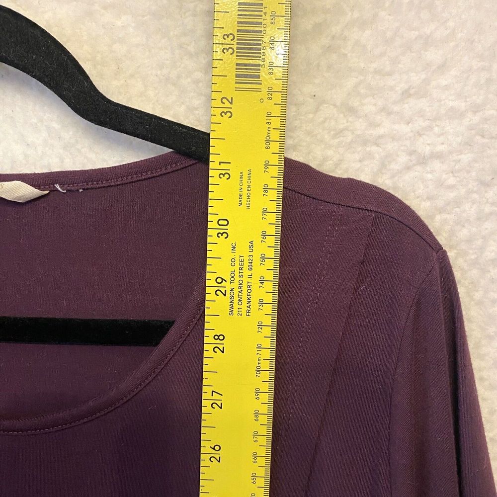 Soft Surroundings Plum Long Sleeve Layered Tunic - Picture 5 of 7